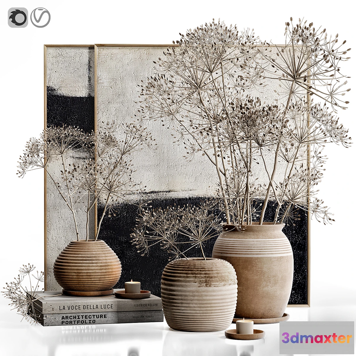 702218 - Decor set 32 Heracleum plant