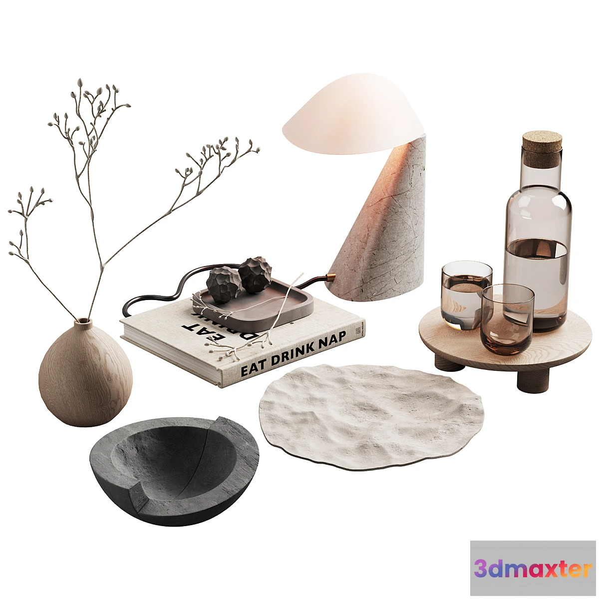 702500 - 371 decorative set 039 japandi accessories kit 01