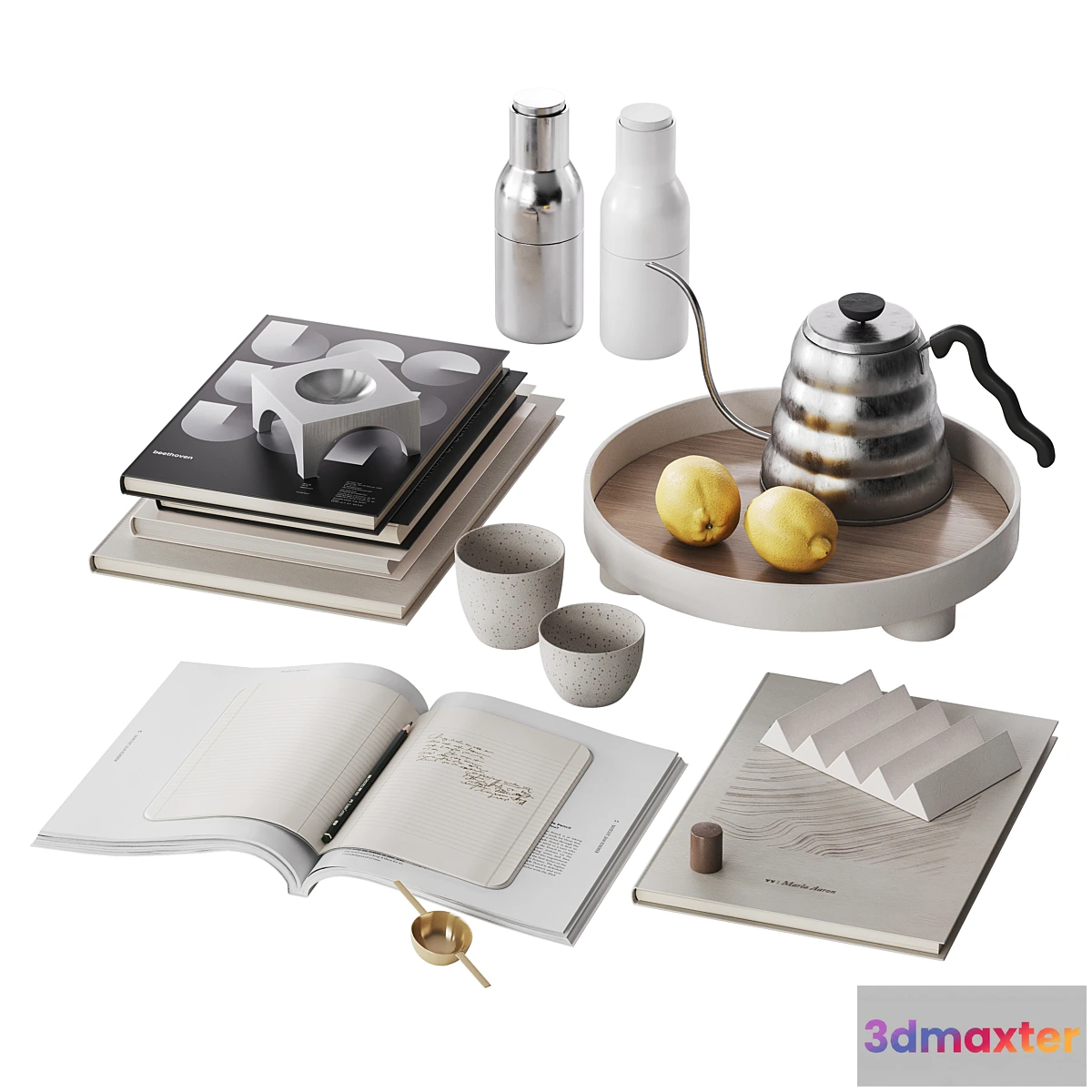 702502 - Minimalistic decorative set with lemons