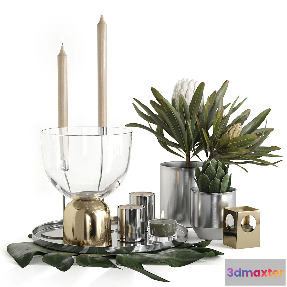 715396 - H&M HOME Chrome Decorative Set - No.2