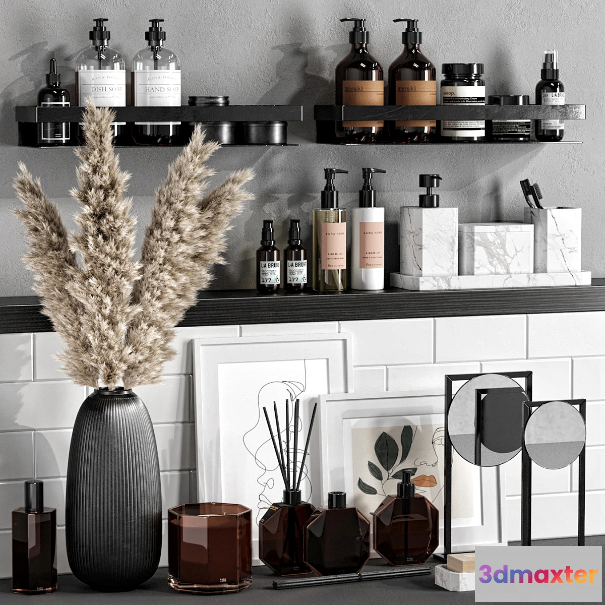 715454 - Decorative set with dried flowers 06 - No.2