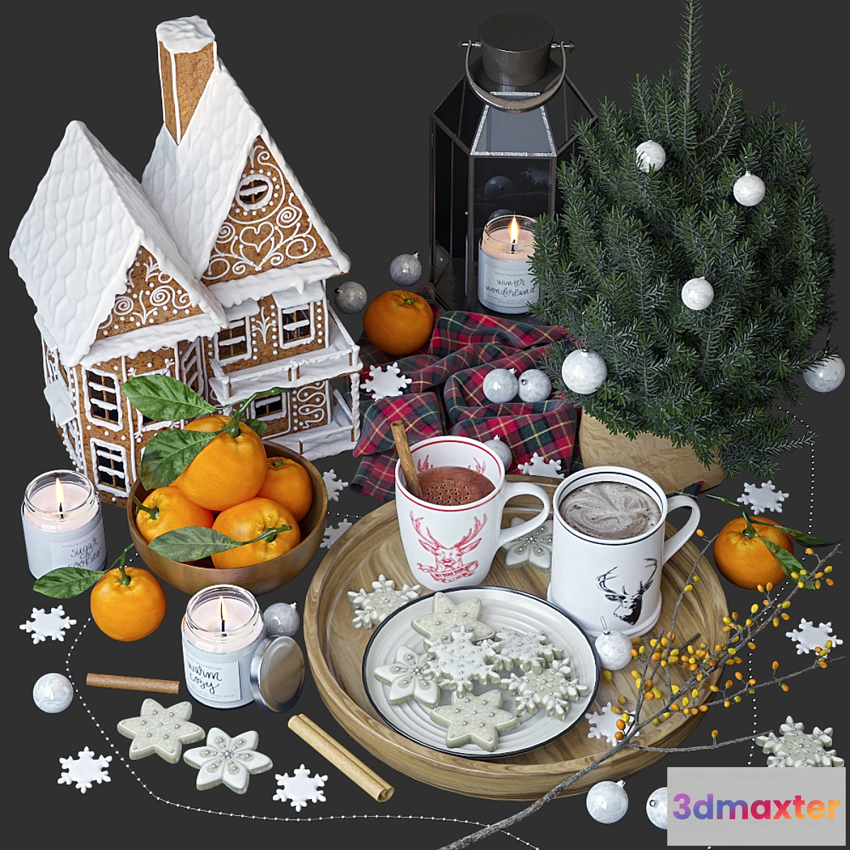 715456 - Decorative set with gingerbread house - No.3