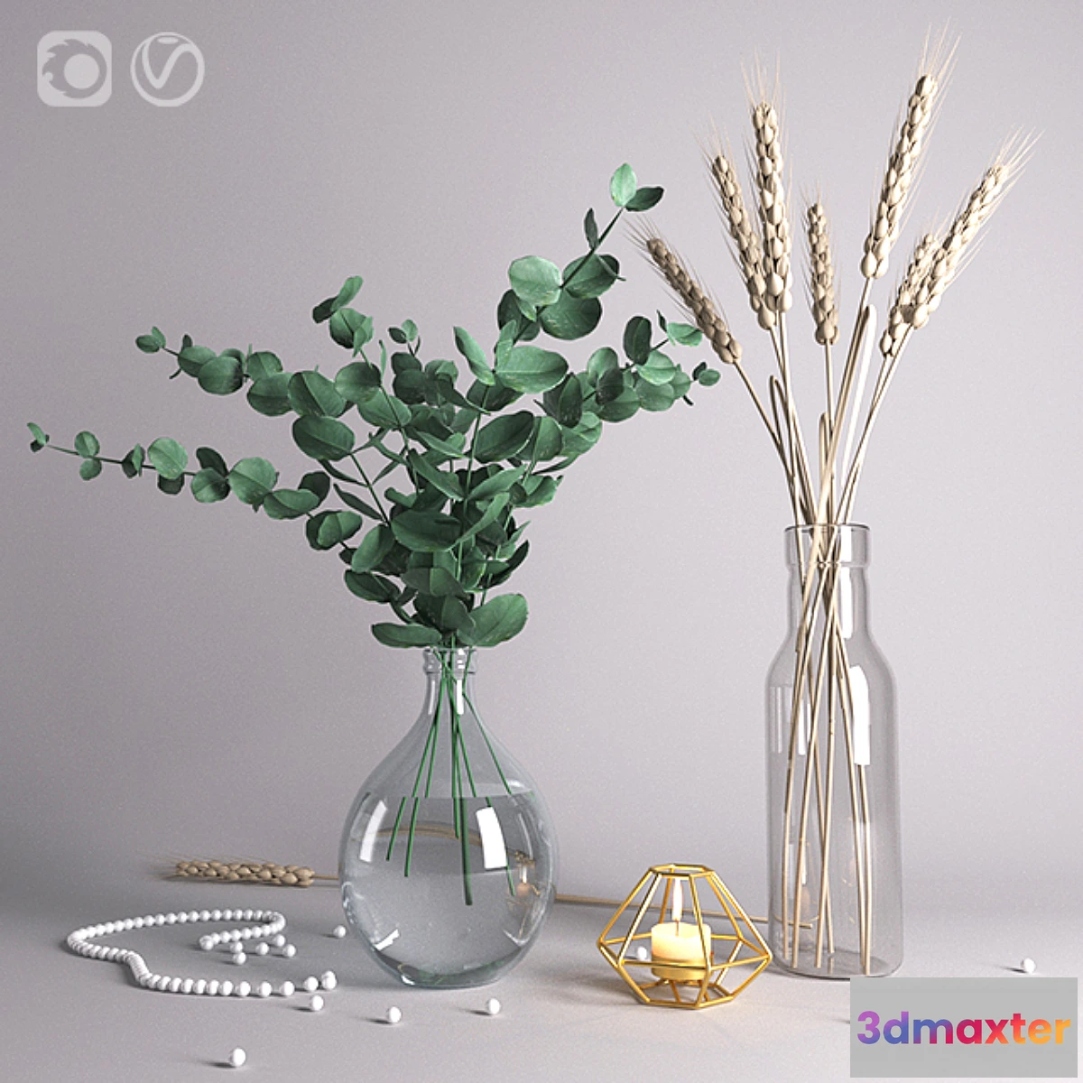 715682 - Decorative set with eucalyptus - No.3