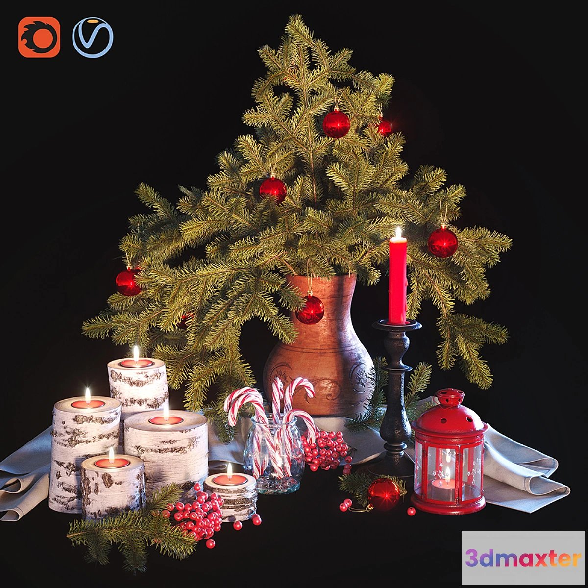 715784 - Christmas decorative set - No.4