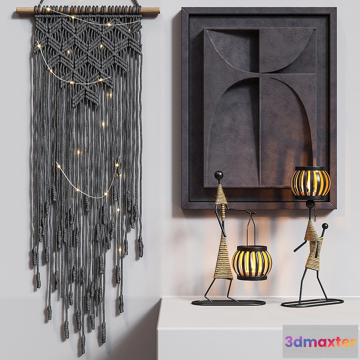 739437 - BLACK MACRAME - No.2