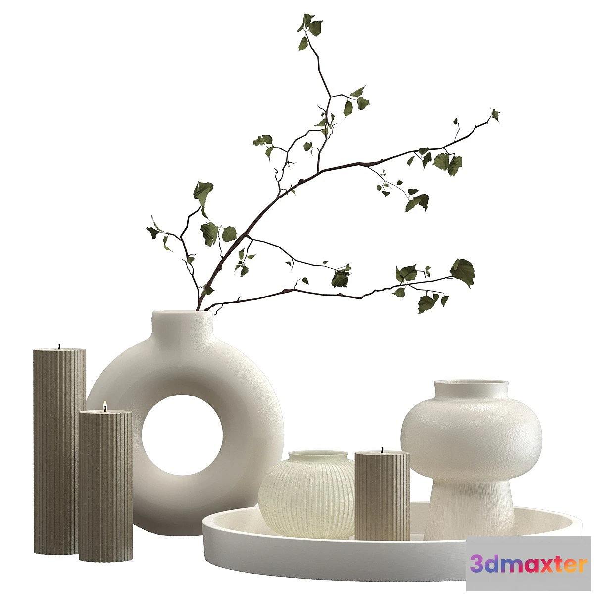 769197 - Decorative set with candles and vases - No.2