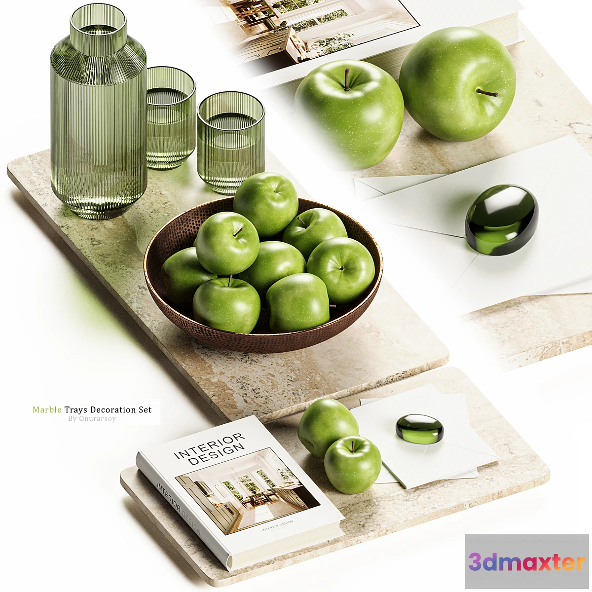 769263 - Zara Home - Marble Tray Decoration Set - No.3