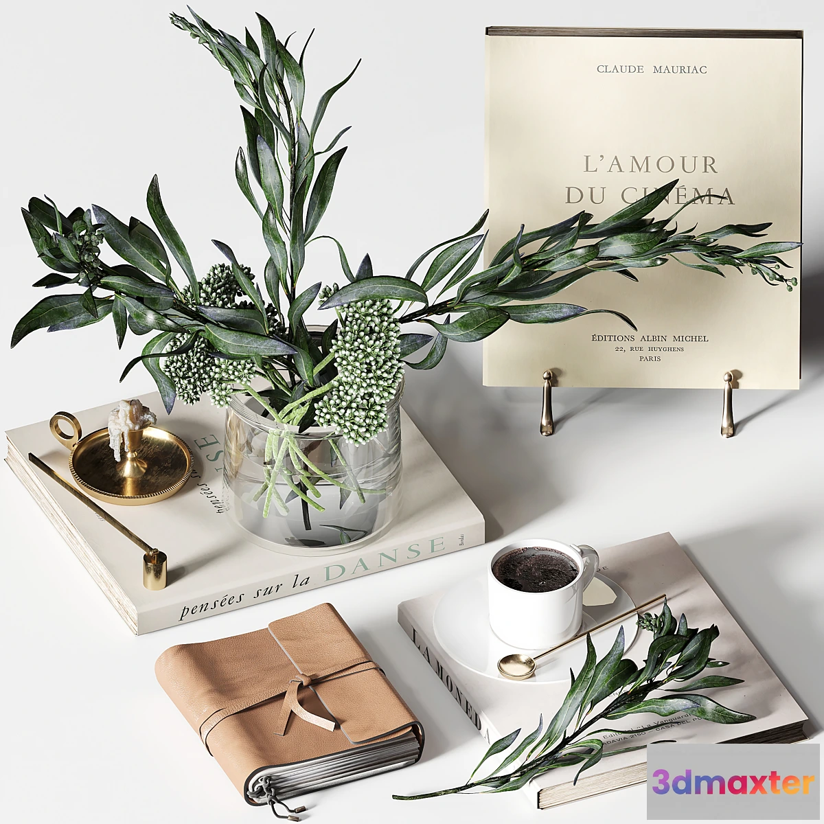 769527 - Decorative set 018 with coffee and bouquet - No.3