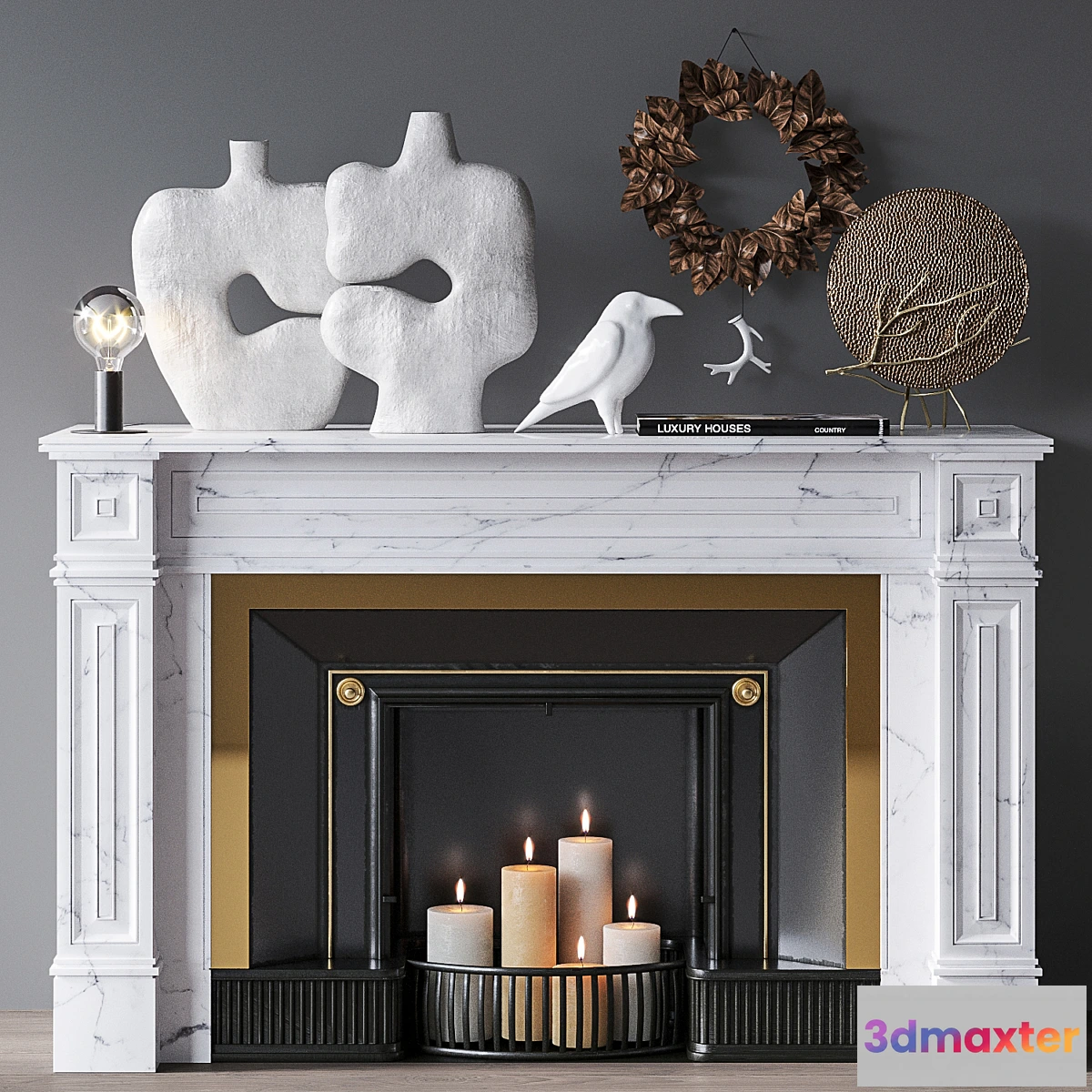 784470 - Decorative set with fireplace - No.3