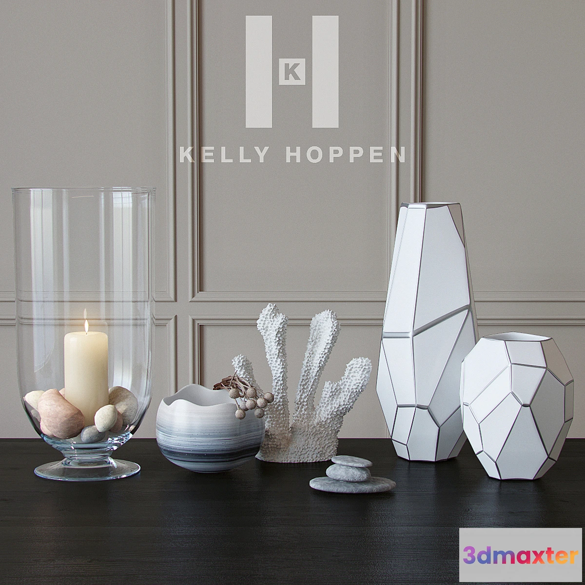 793886 - Kelly Hoppen  Orbit Vase set - No.2