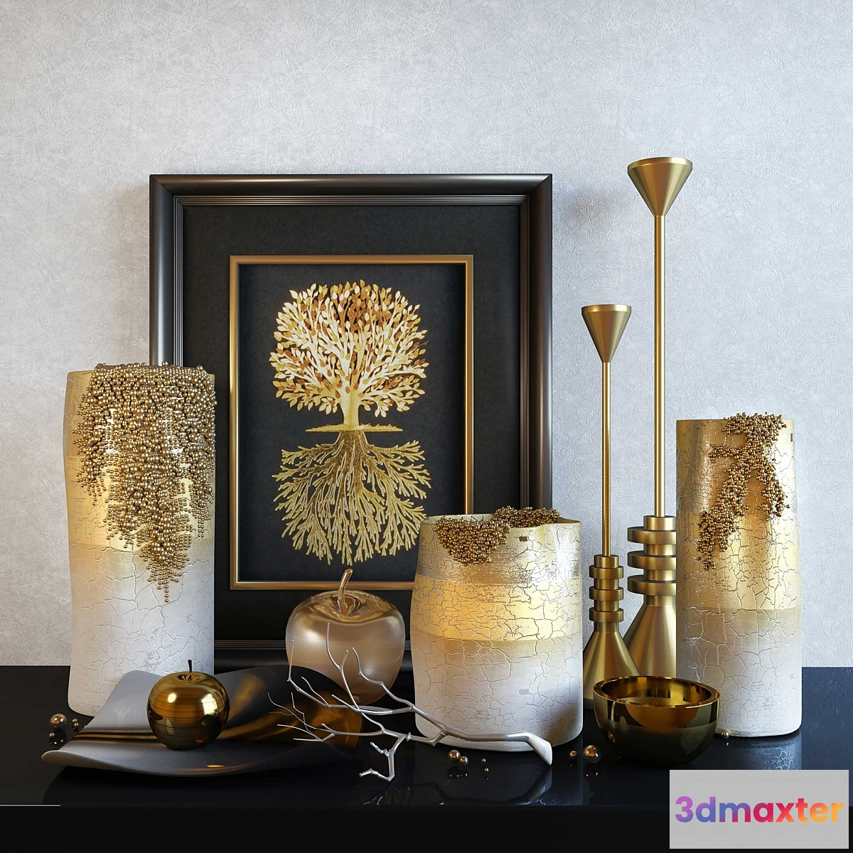 794052 - Decorative set Noble gold - No.2