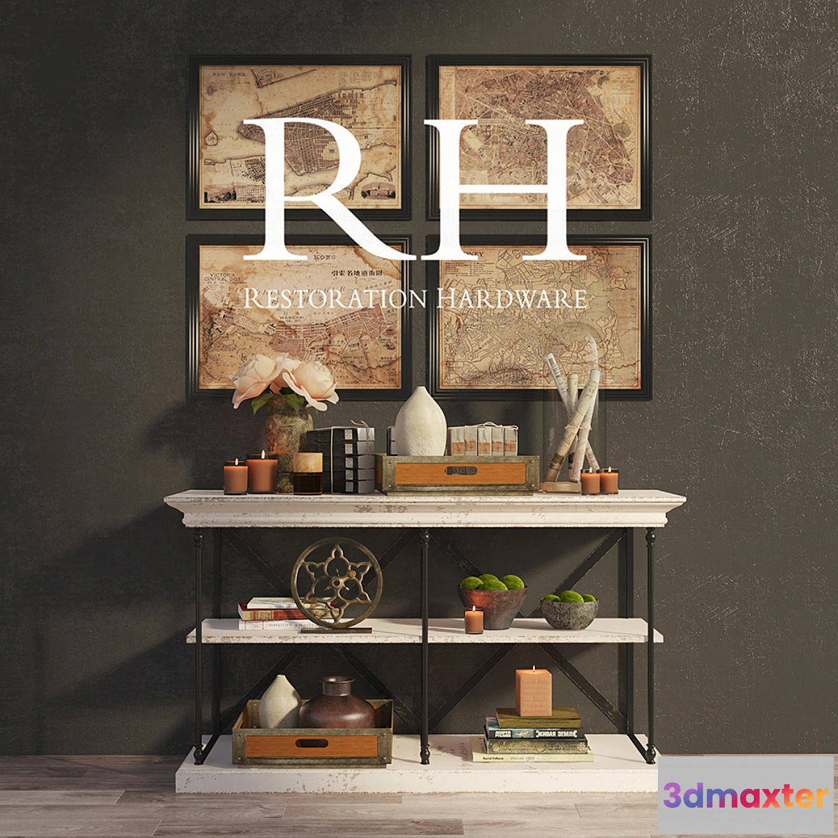 795938 - RH PARISIAN CORNICE CONSOLE and DECOR - No.3