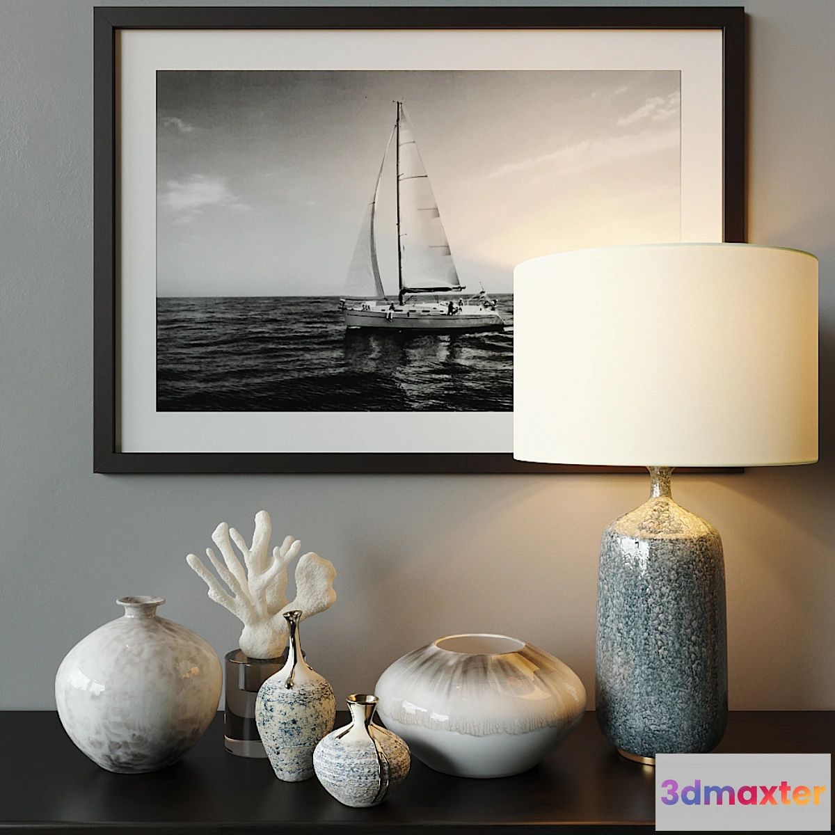 817178 - LUXDECO decor set white - No.3