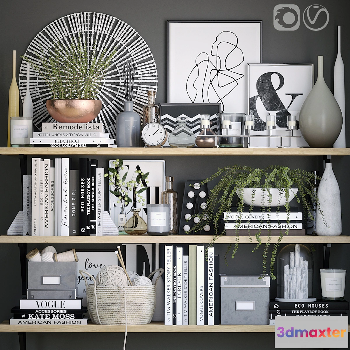 826498 - Black and white decor set 6 - No.3