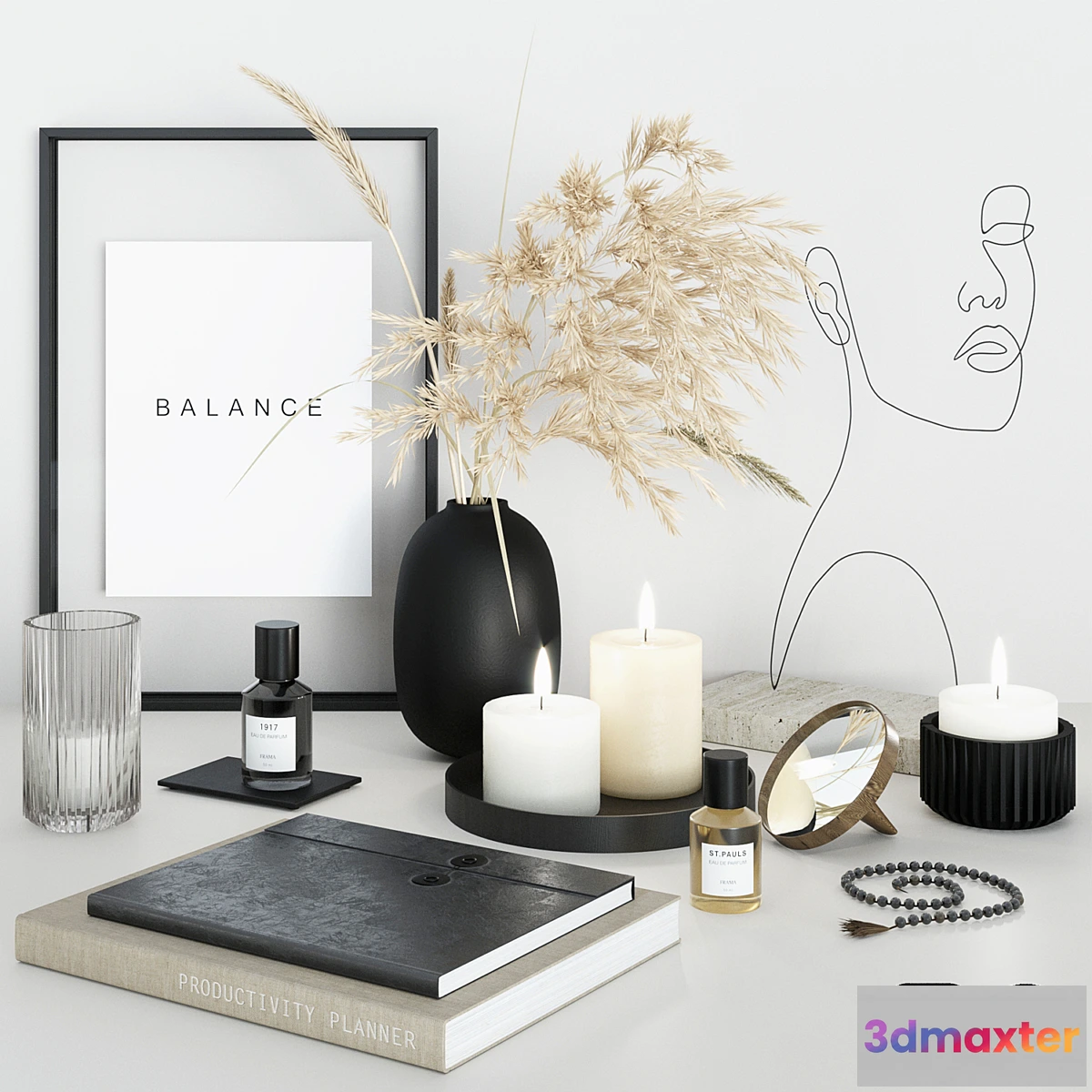 826608 - Decorative set with face sculpture - No.5