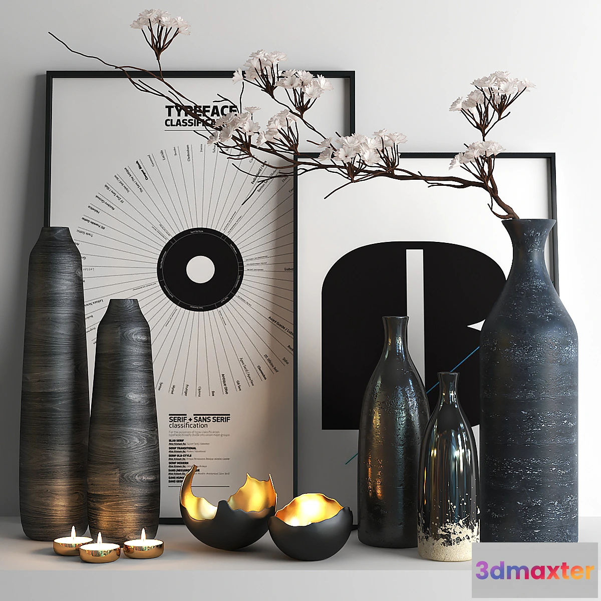 826628 - set527 -black vases - No.3