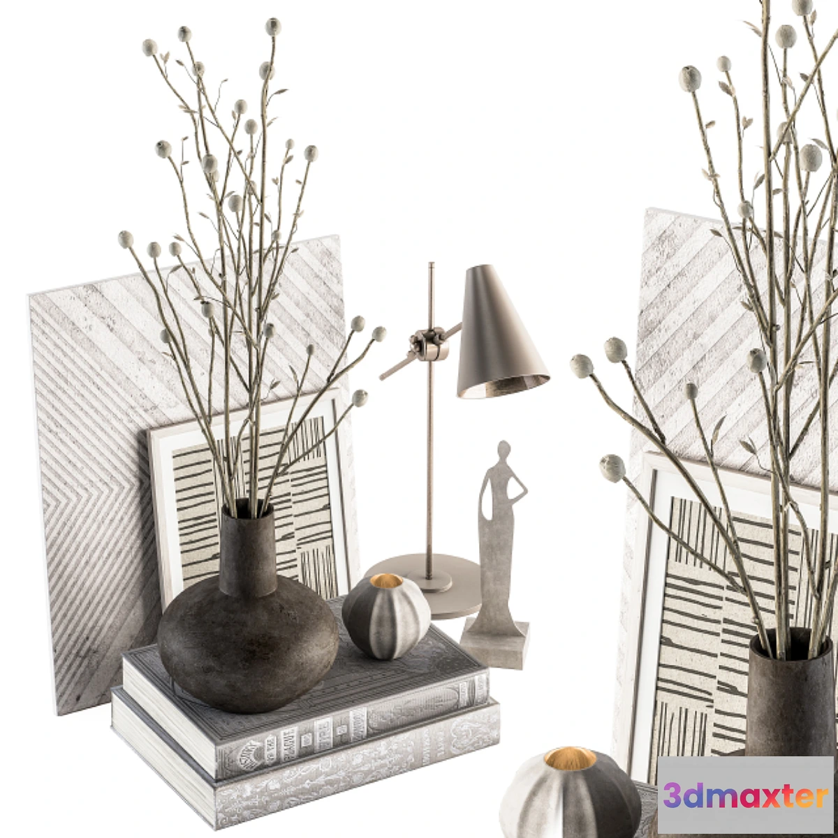 827274 - Decorative Set with papavet - Set 55 - No.3