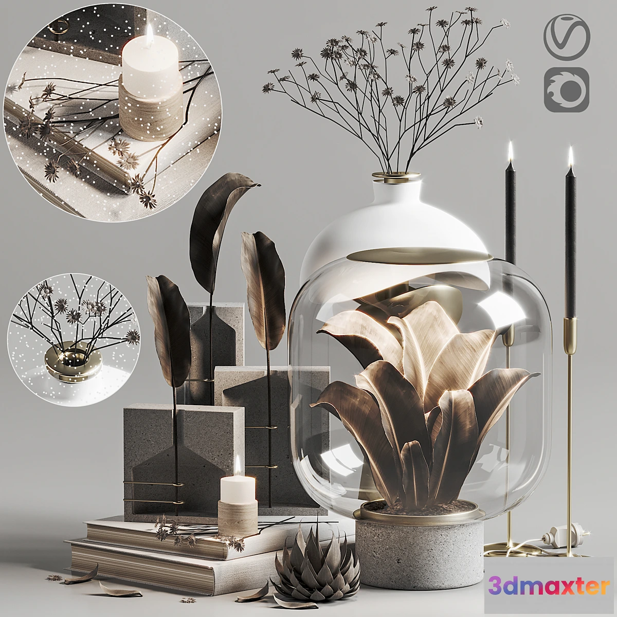 827318 - Decoration Set 005 Nebl Ghost Collection Spring Vase Lamp - No.3