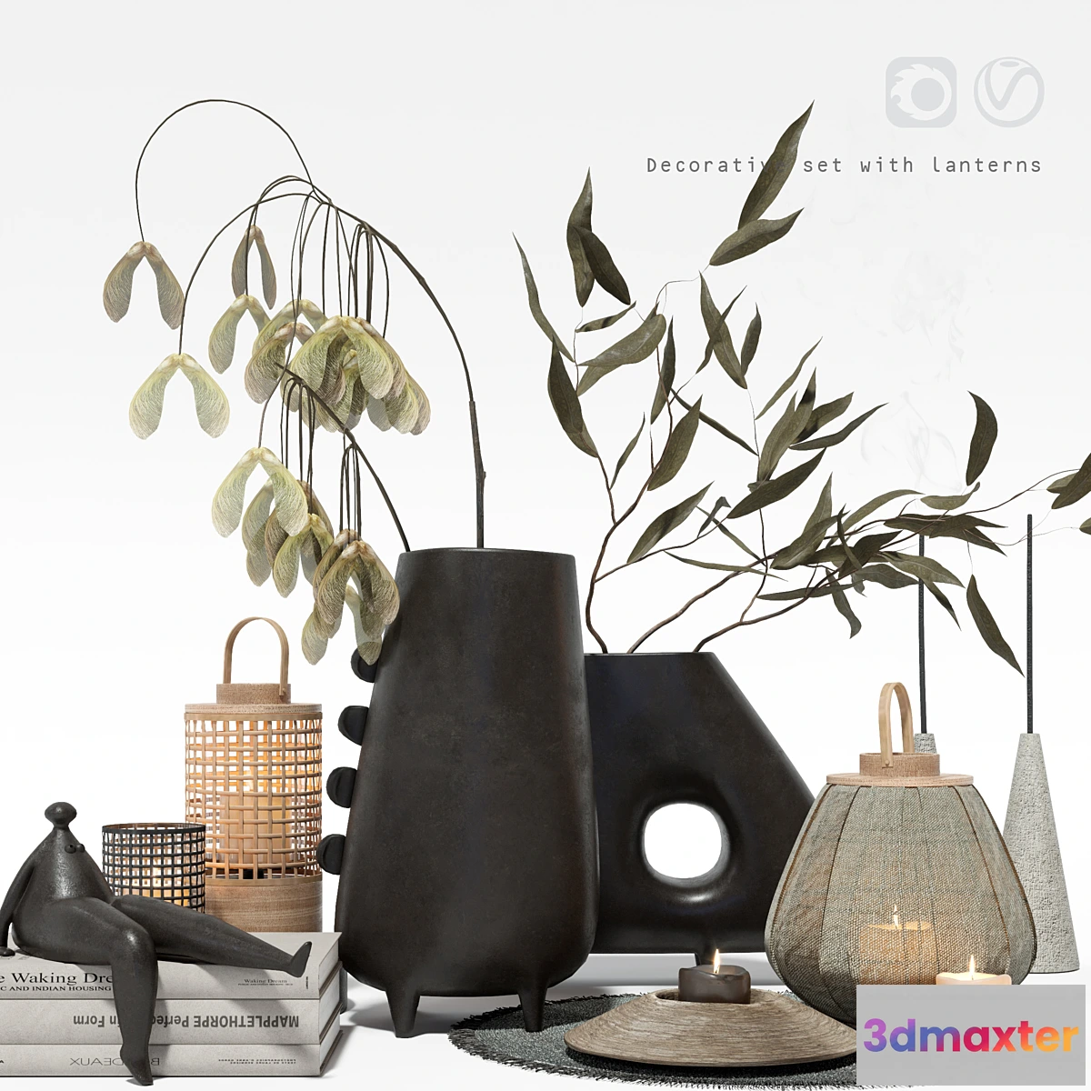 850643 - Decorative set with lanterns - No.3