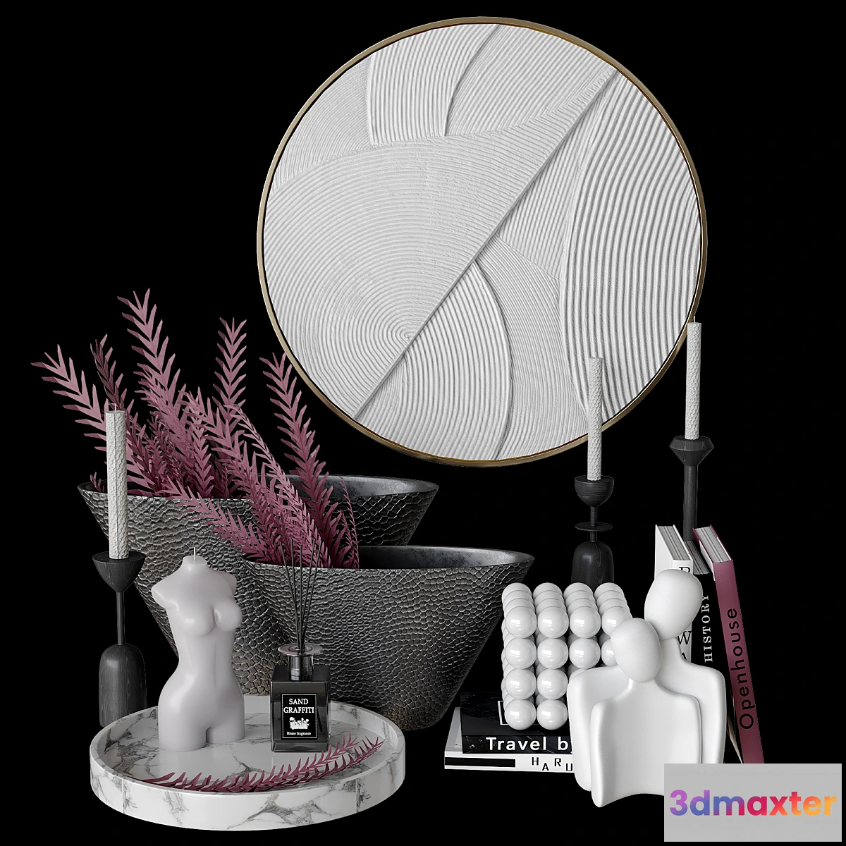 855901 - Decorative set with bas-relief - No.5