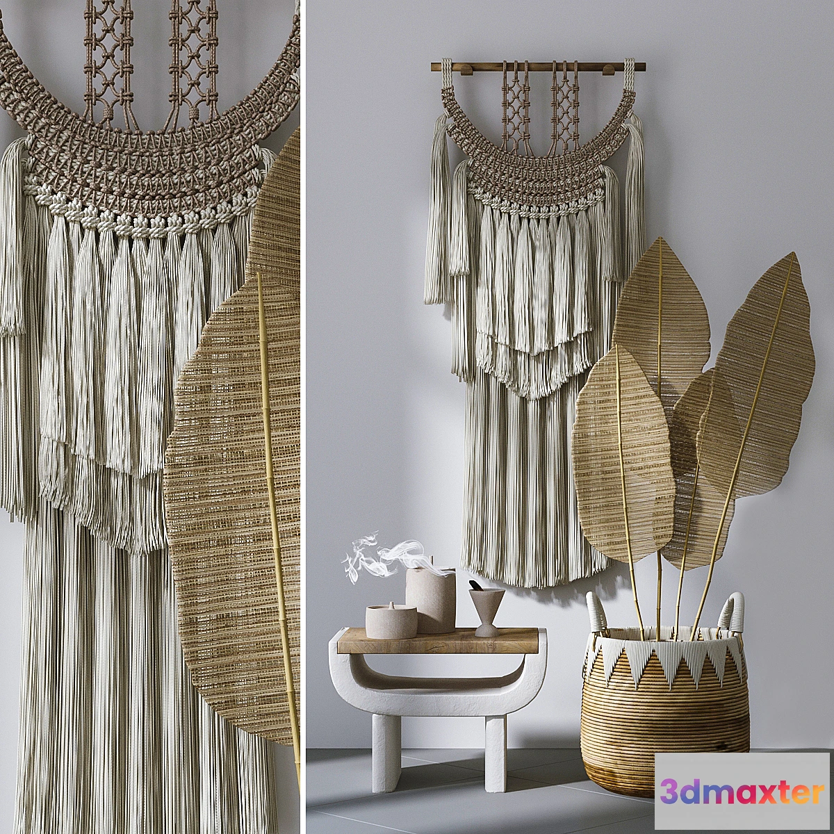 858231 - Decorative set with Wall Hanging Macrame # 4 - No.6