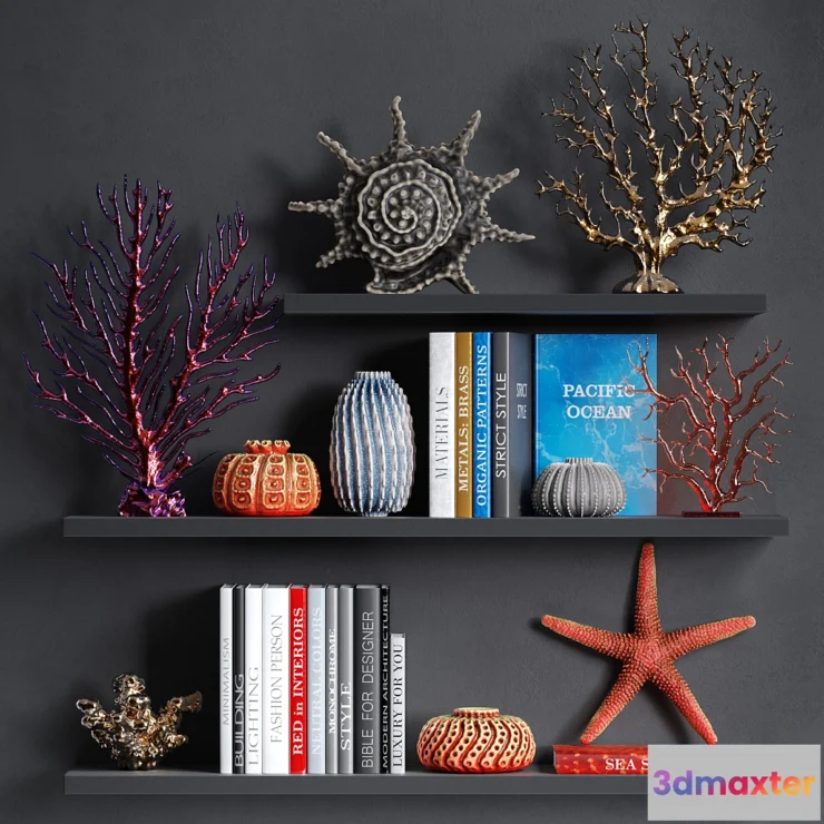 867227 - Decorative set with coral v2 - No.4