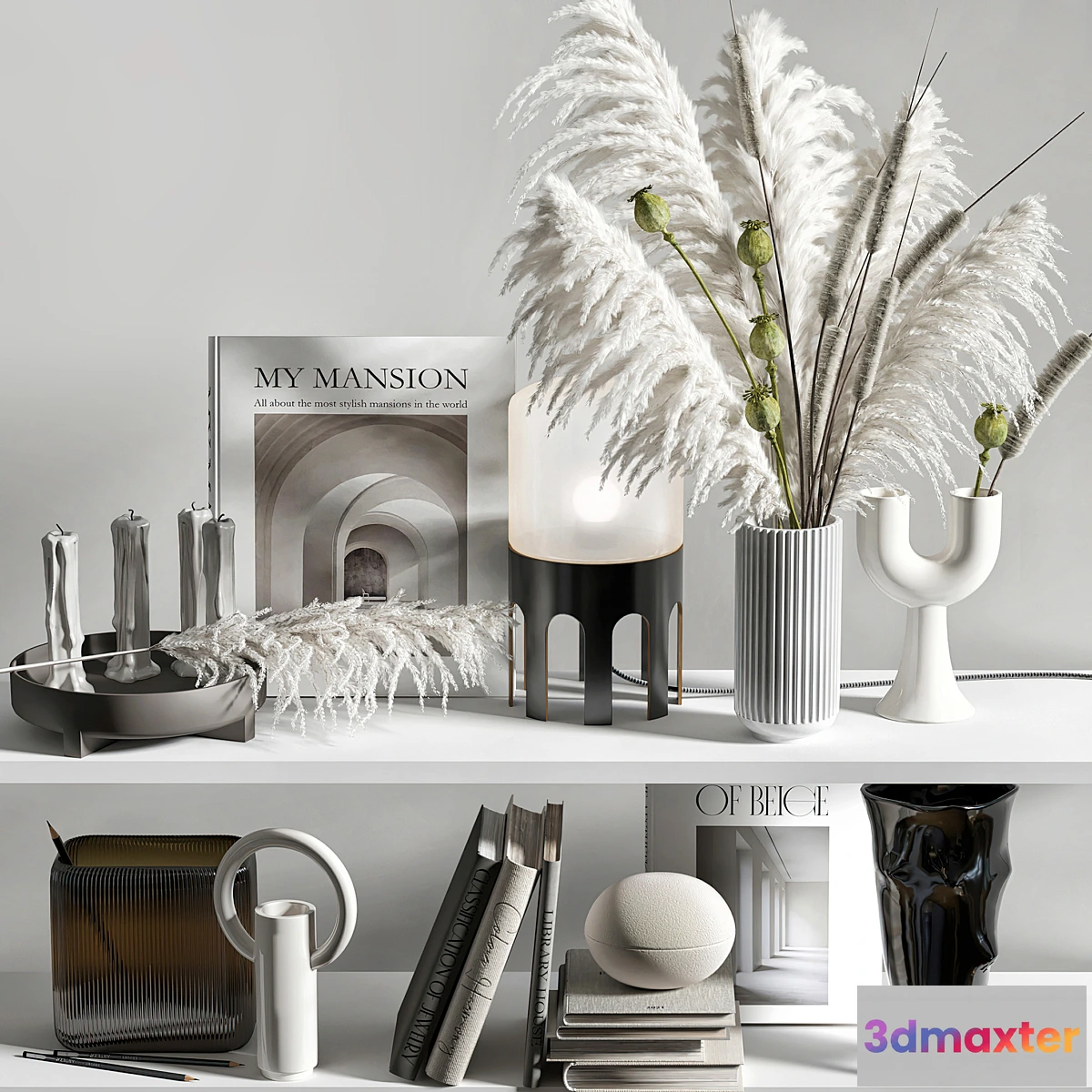 867255 - Decorative set for shelves with mixed bouquet 08 - No.4