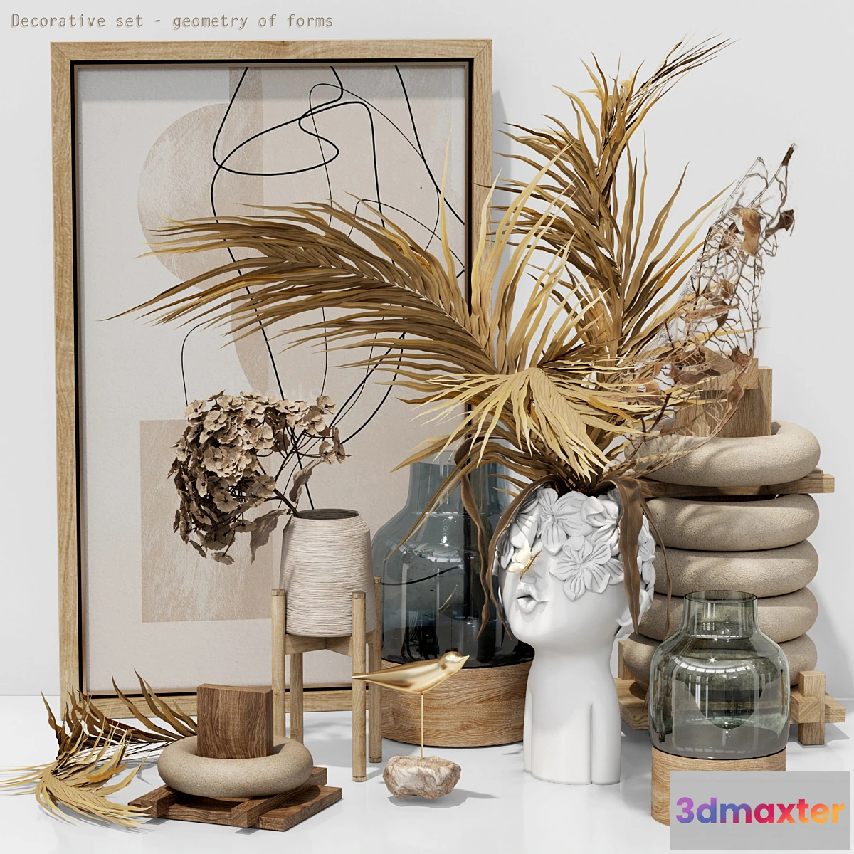 867893 - Decorative set - dried flower - No.4