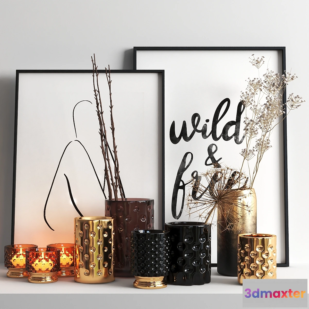 882294 - set327 -dry plants in glasses - No.4