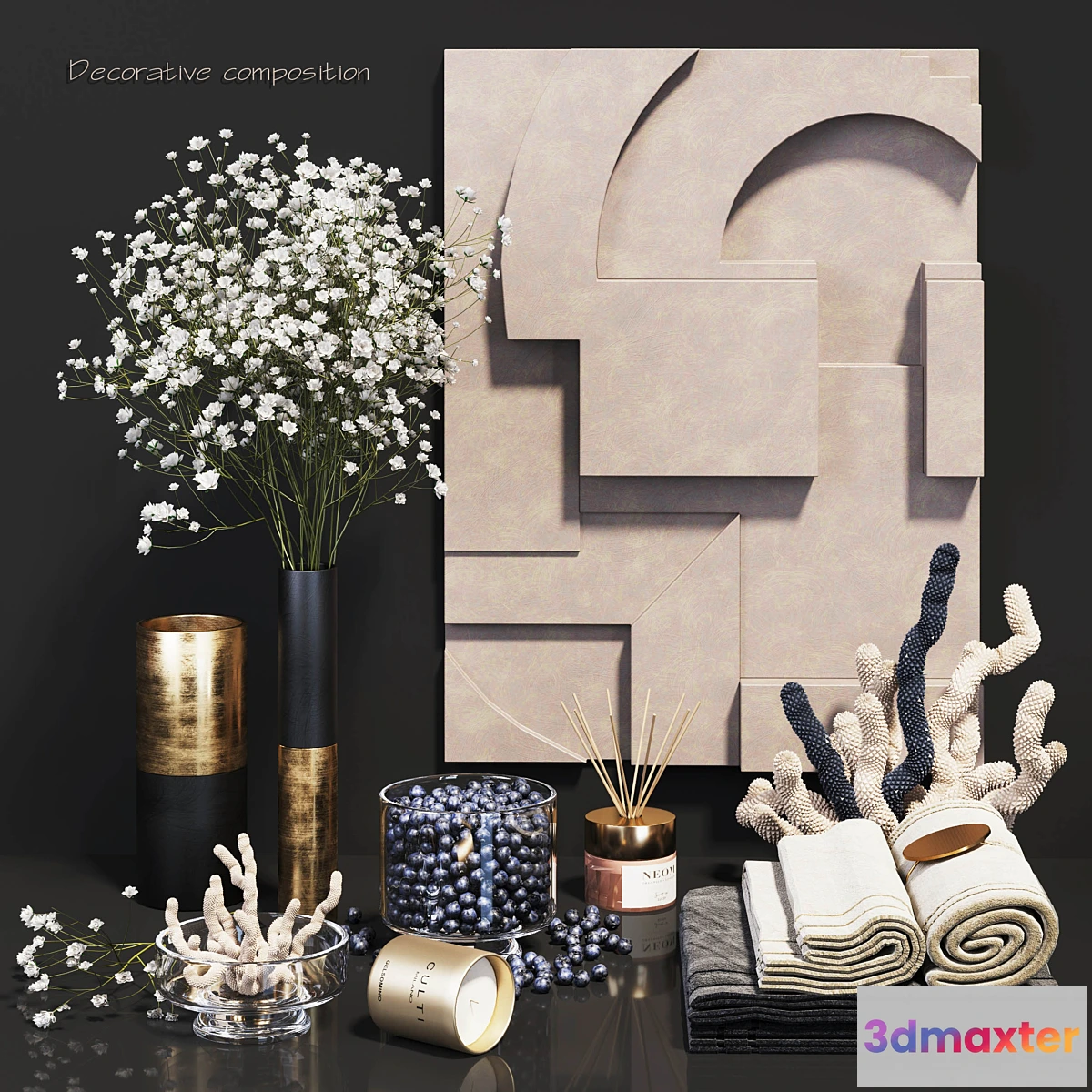 882296 - Decorative composition - wildflowers - No.4