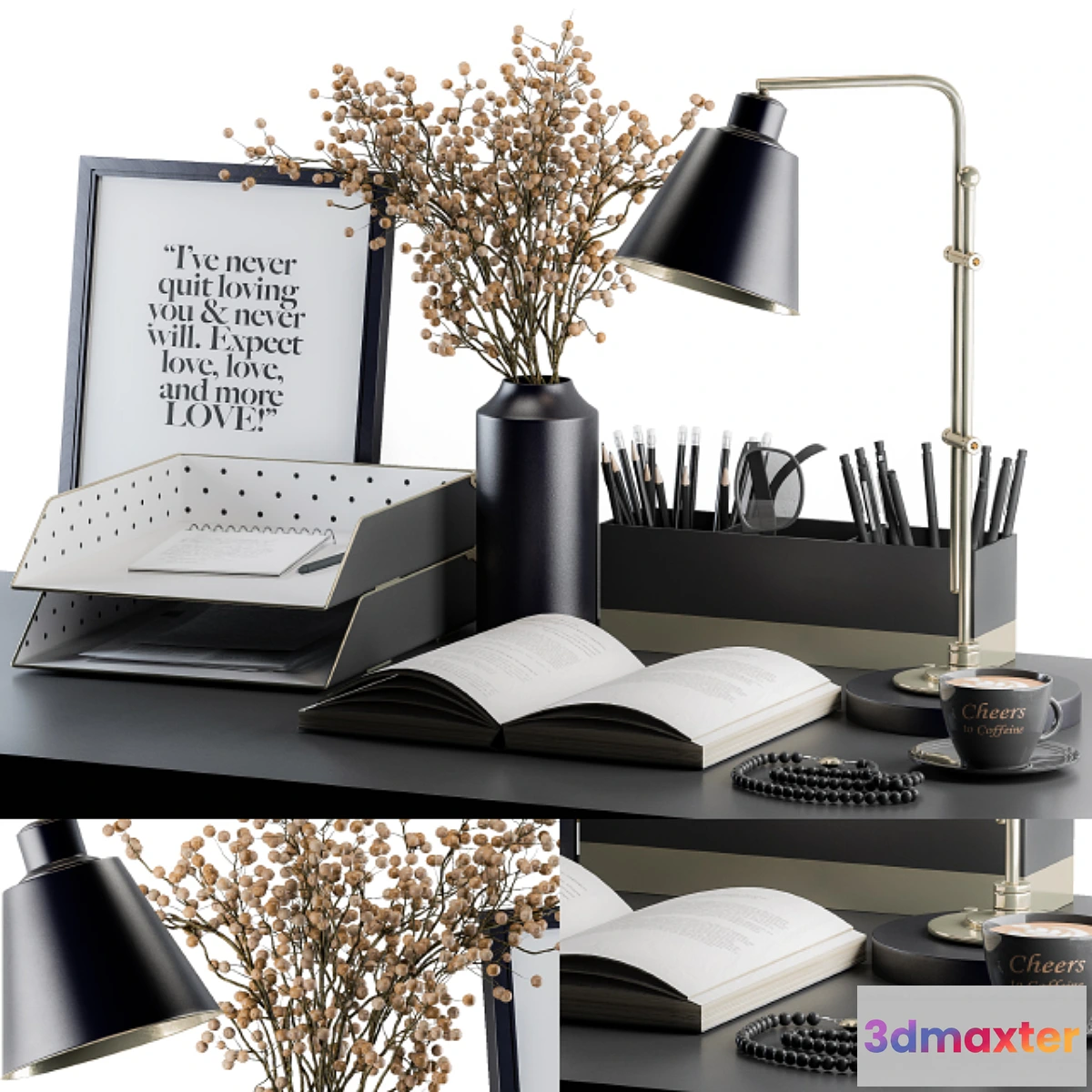 890974 - Decorative Set Reading Desk - No.2