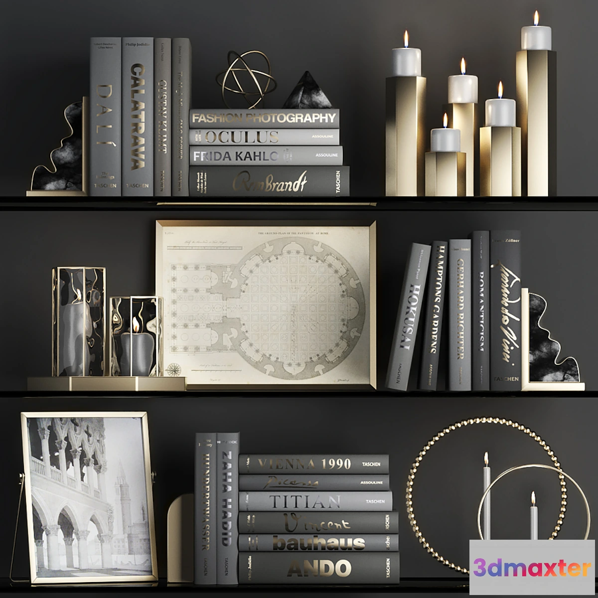 891086 - DECORATIVE SET 05 (black) - No.2