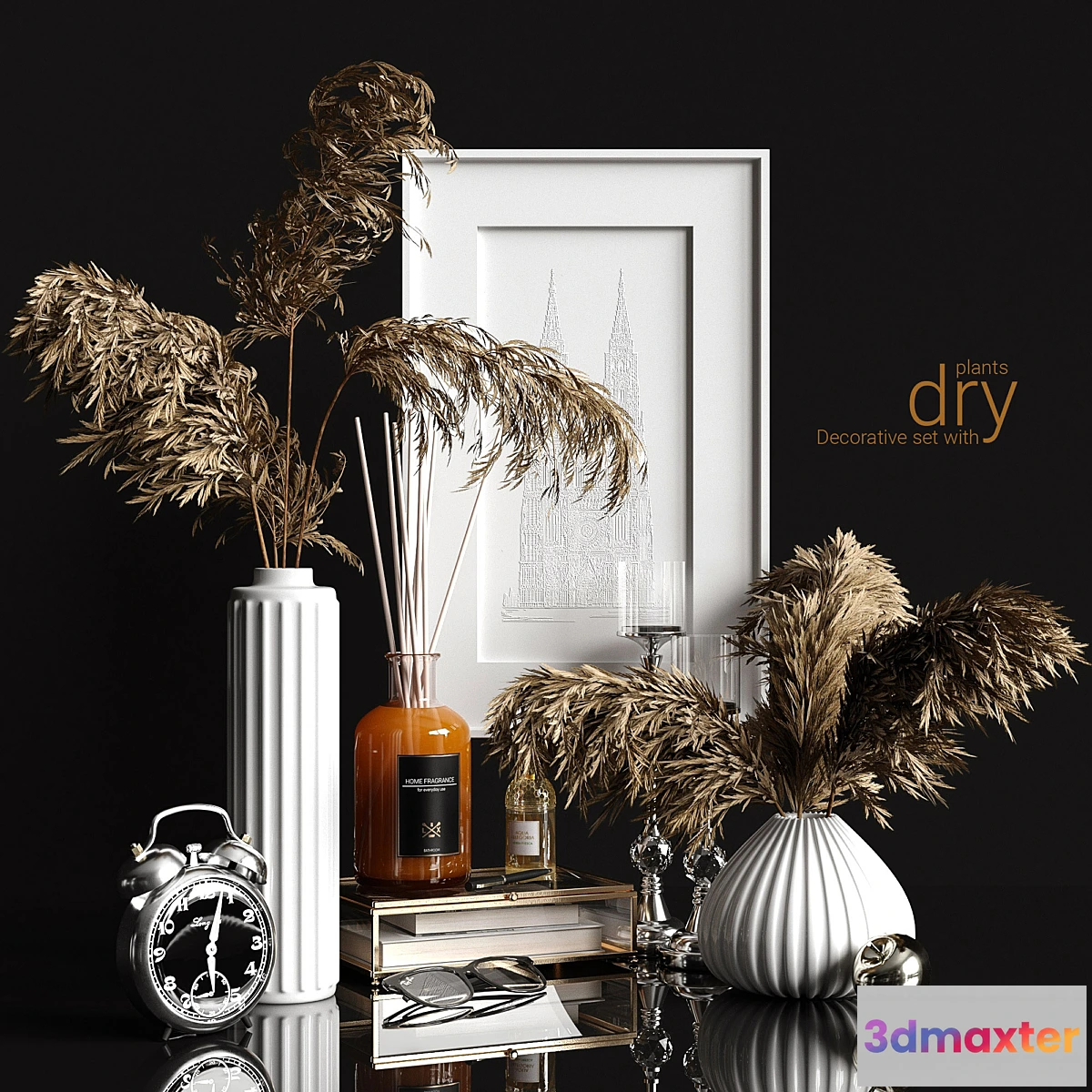 891206 - Decorative set with dry plants 2 - No.5