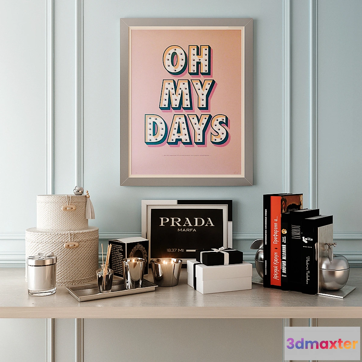 891370 - Decorative composition 04 _ Decorative set 04