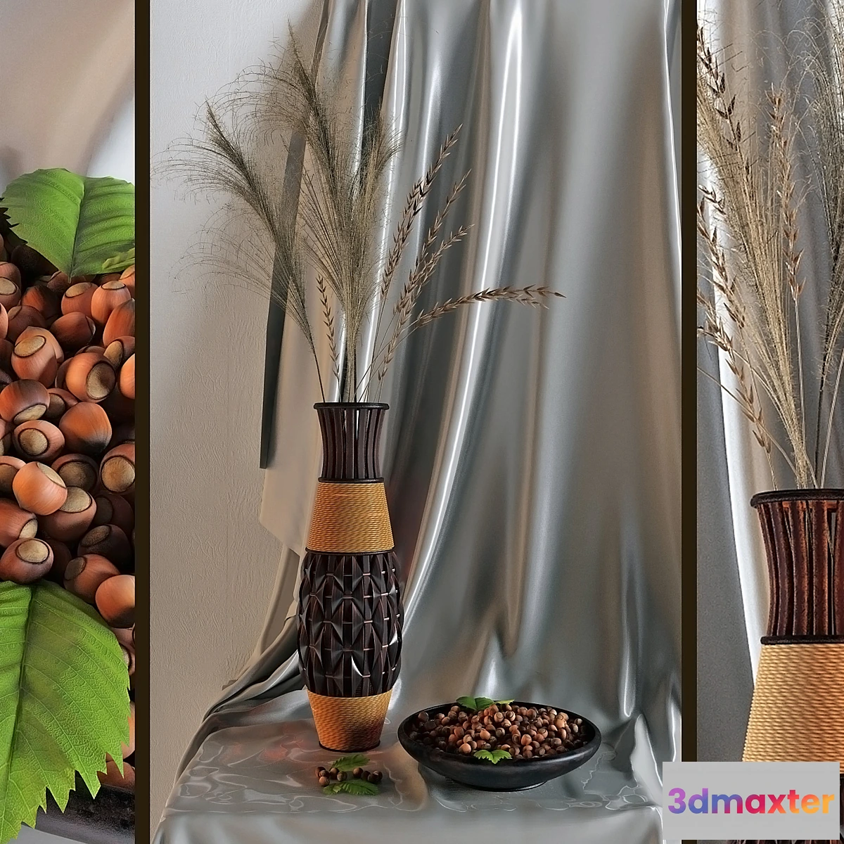 891604 - Decor with a vase and nuts - No.2