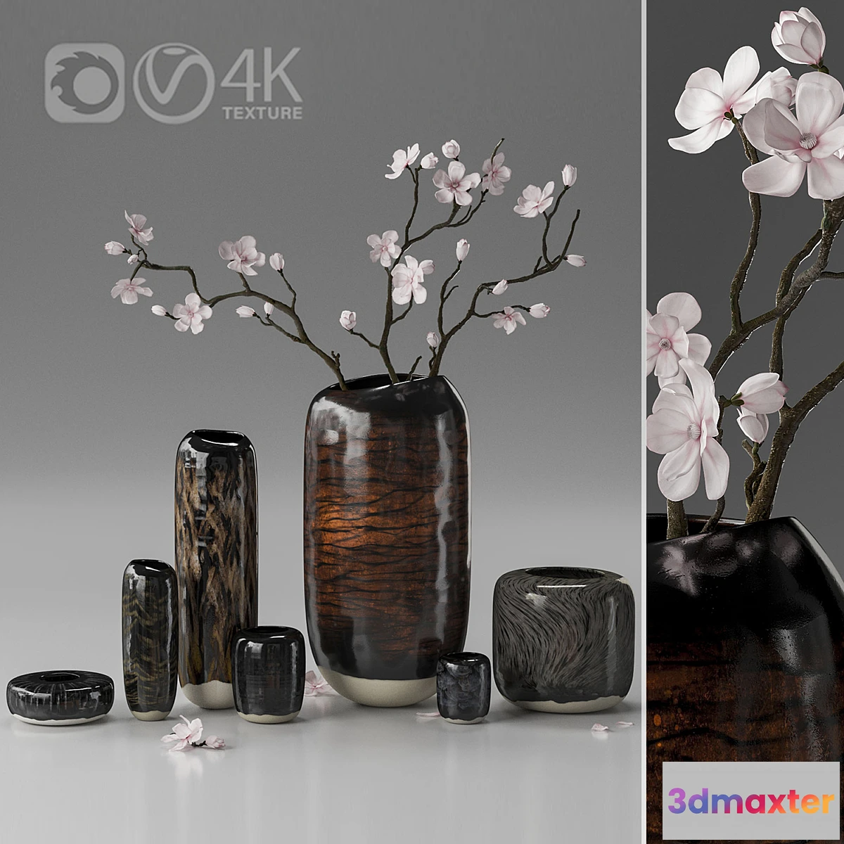 902742 - Ceramic vase decor set - No.2