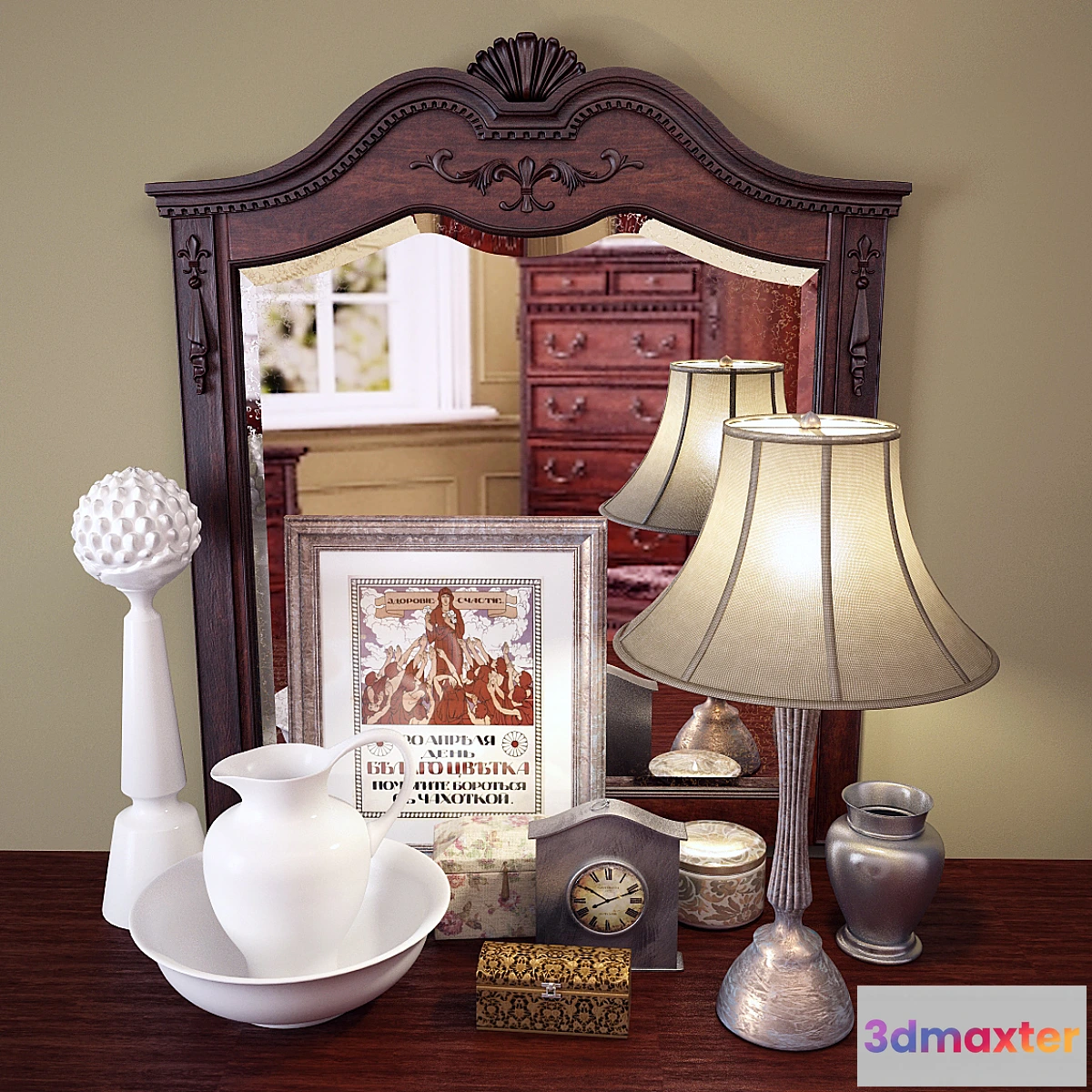 902760 - Decorative set for the bedroom