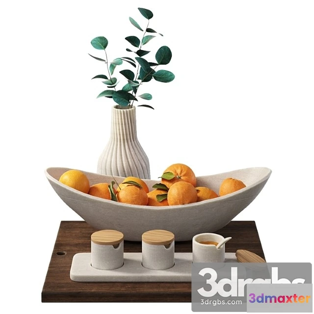 923070 - Decorative Kitchen Set With Oranges