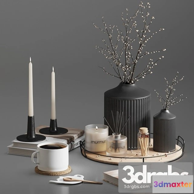 923166 - Decorative set 01 With Murmur Candle and Diffuser