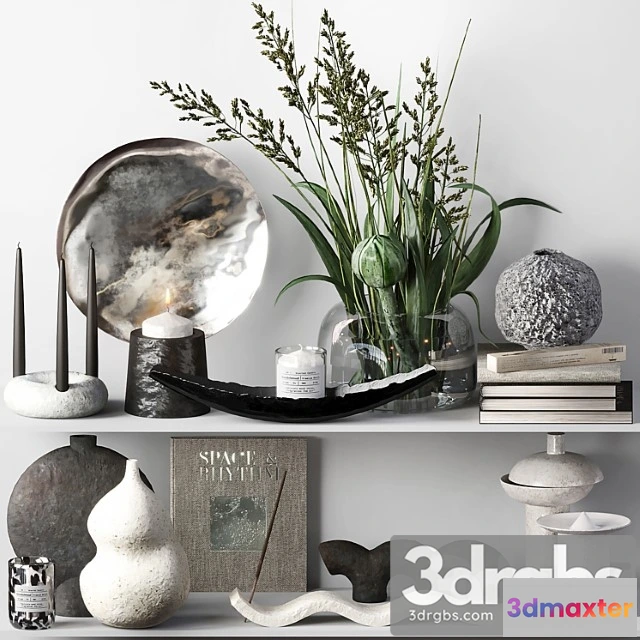 923188 - Decorative set 014 with ceramic and bouquet