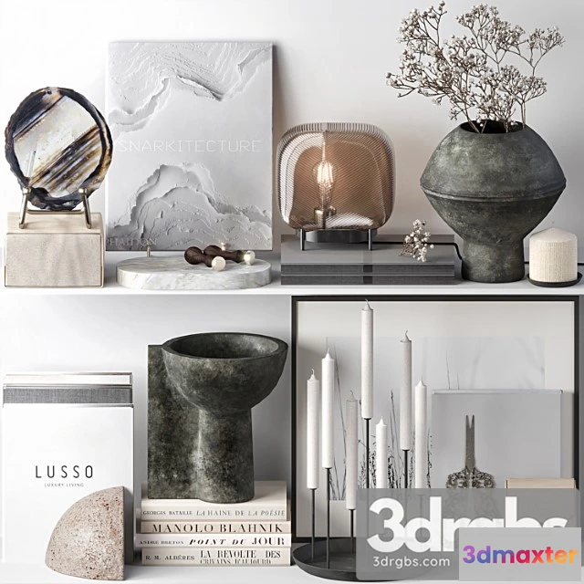 923212 - Decorative Set 020 With Gypsophila And Ceramic