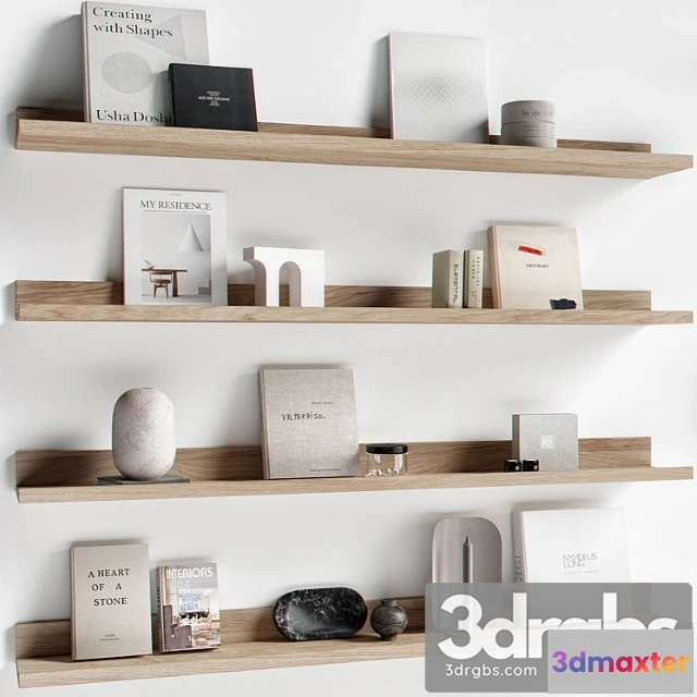 923264 - Decorative set 042 bookshelf