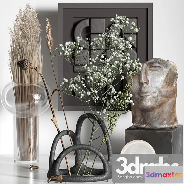 923312 - Decorative Set 06 With Gypsophila And Manifesto