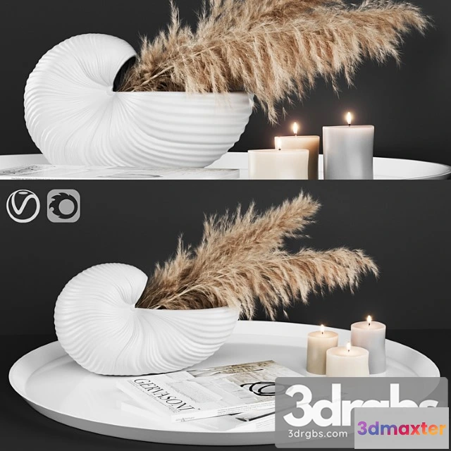 923926 - Decorative set A decoratively artificial pampas flower 02