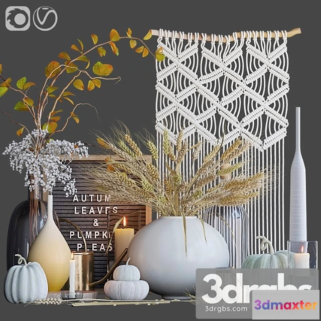 923978 - Decorative set Autumn decorative set with wheat