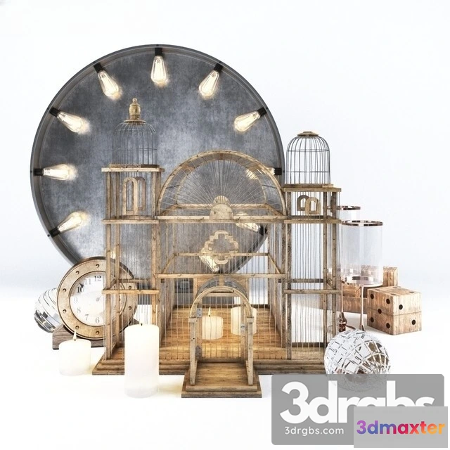 923994 - Decorative Set Birdcage