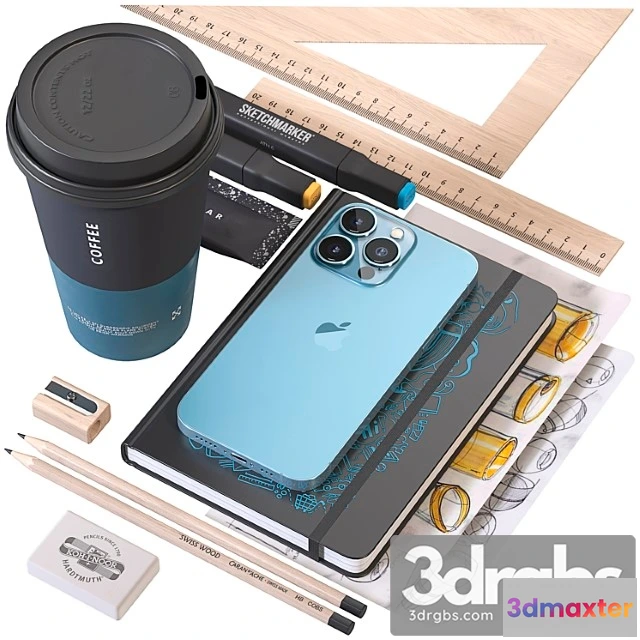 924004 - Decorative set Blue iphone decorative set