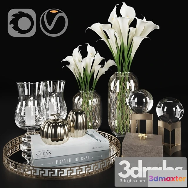 924052 - Decorative set Calla and candles