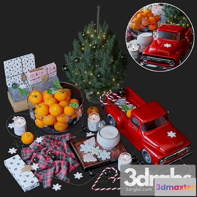 924080 - Decorative set Christmas style decorative set