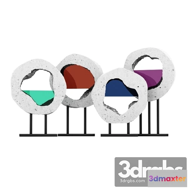 924094 - Decorative set Concrete decor set